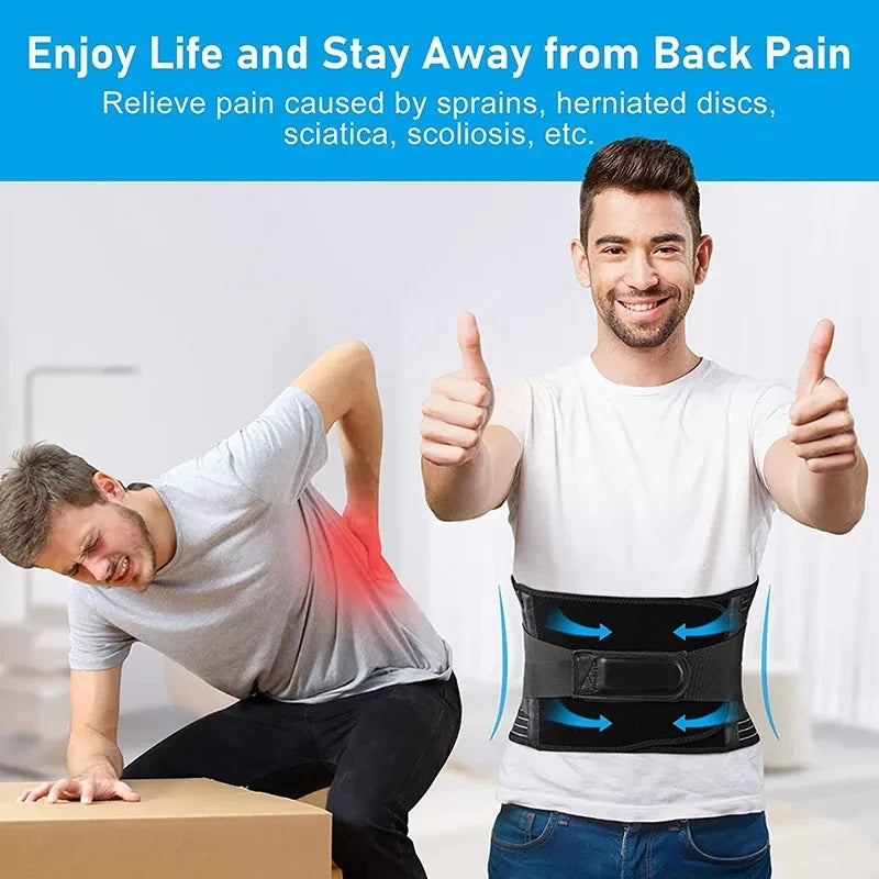 Lagom Wellness 360° Double-Pull Lumbar Support — Premium Spinal Alignment Belt